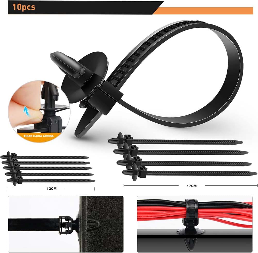 Clips Plásticos 680 Piezas + Herramientas