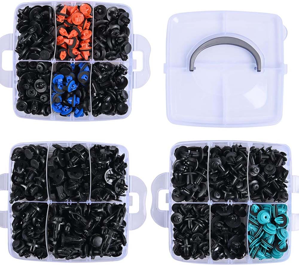 Clips Plásticos 680 Piezas + Herramientas