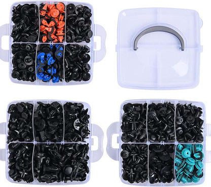 Clips Plásticos 680 Piezas + Herramientas