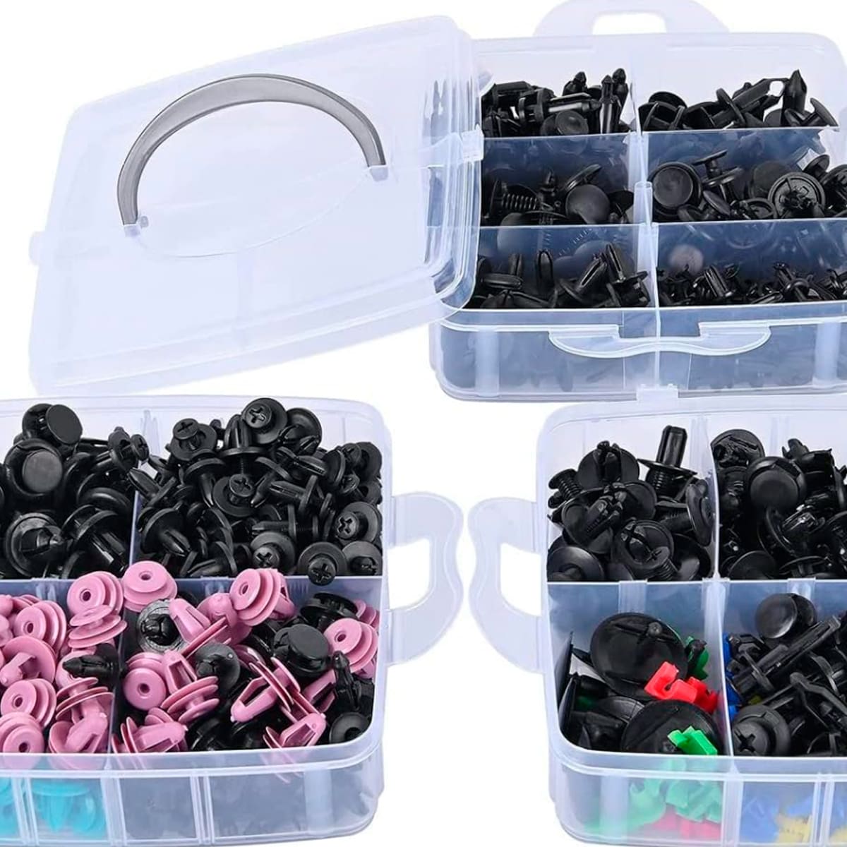 Clips Plásticos 680 Piezas + Herramientas