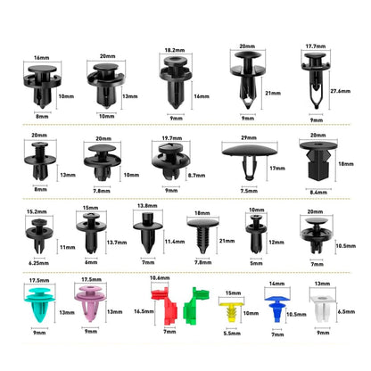 Clips Plásticos 680 Piezas + Herramientas