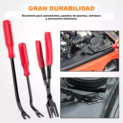 Kit De Clips Plásticos Sujeción 238 Piezas + Herramientas