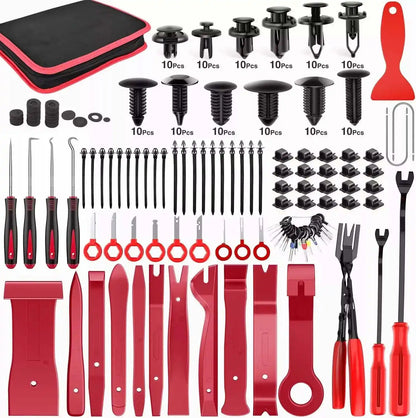 Kit De Clips Plásticos Sujeción 238 Piezas + Herramientas