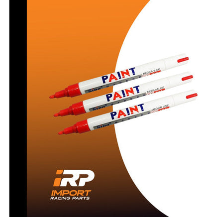 Marcadores Fibrones Rojos De Pintura Sintética Kit X3 Indeleble Oleo