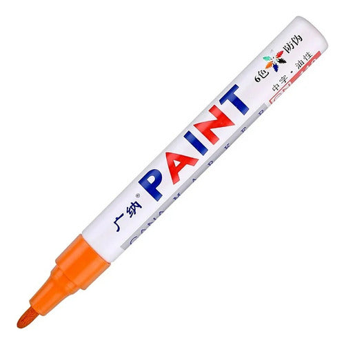 Marcadores Fibrones Pintura Sintetica X6 Indeleble oleo