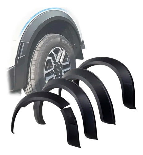 Kit Fenders + Molduras Raptor Para Ford Ranger Xl 23-25 Negro