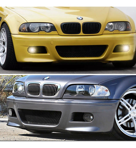 Kit Paragolpe + Parrillas Para Bmw E46 M3 Pre Lci 99-01 Negro