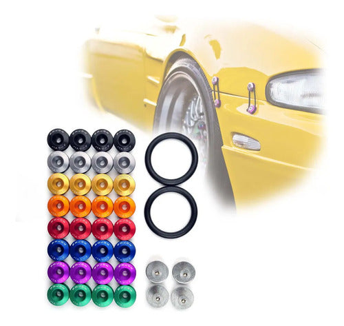 Sujetador Paragolpes Universal Auto Aluminio JDM