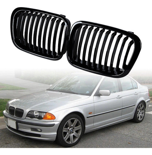 Kit Paragolpe + Parrilla Para Bmw E46 M3 Pre Lci 99-01 Negro