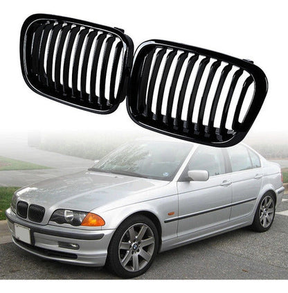 Kit Paragolpe + Parrilla Para Bmw E46 M3 Pre Lci 99-01 Negro
