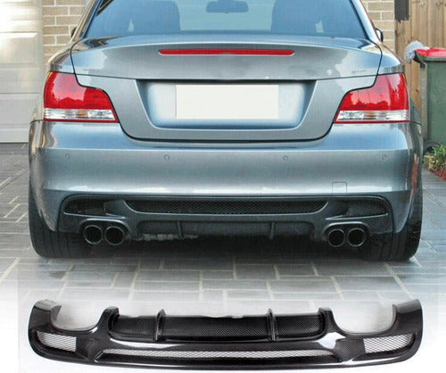 Difusor Trasero De Carbono Para Bmw E82 Serie 1 135 Salida Doble