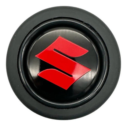 Pulsador de Bocina logo Suzuki para Volante Deportivo tipo Nardi Omp Momo Gp Race