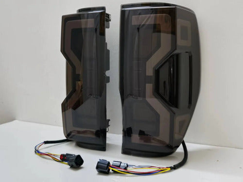 Faros Traseros Led Ford Ranger 2012-2022 T6 T7 T8 T9 Xlt Ambos Lados Negro
