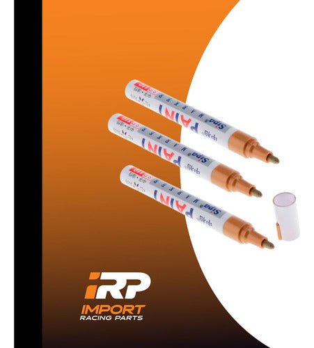 Marcadores Fibrones Dorados De Pintura Sintética Kit X3  Indeleble Oleo