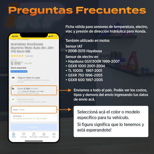 Ficha De Sensor Iat Electro 2 Pines Suzuki Gsxr Hayabusa
