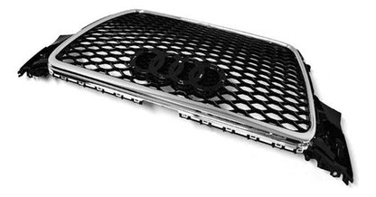 Parrilla Estilo Rs4 Para Audi A4 08-12 Con Borde Cromado
