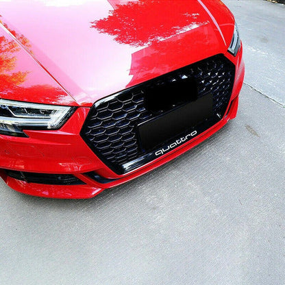 Parrilla Estilo Rs3 Para Audi A3 8v 17-20 Negra Quattro Negra