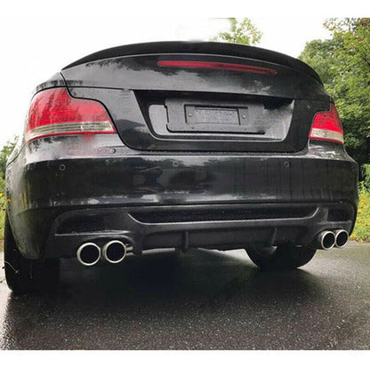 Difusor Trasero De Carbono Para Bmw E82 Serie 1 135 Salida Doble