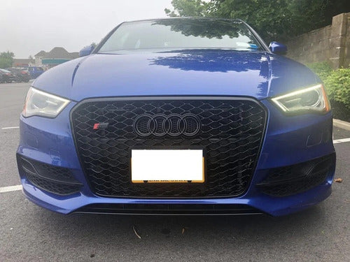 Parrilla Estilo Rs3 Para Audi A3 8v 14-16 Negra