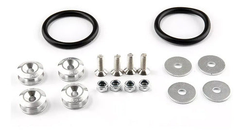 Sujetador Paragolpes Universal Auto Aluminio JDM