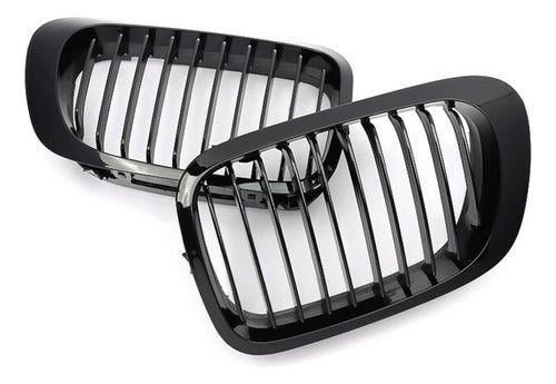 Kit Paragolpe + Parrillas Para Bmw E46 M3 Pre Lci 99-01 Negro
