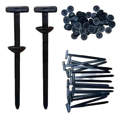 Kit 20 Ganchos Grampas Clips Pasarueda Plasticos Universal