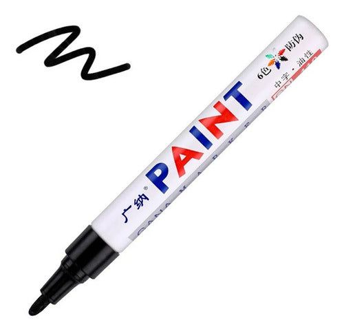 Marcadores Fibrones Pintura Sintetica X6 Indeleble oleo