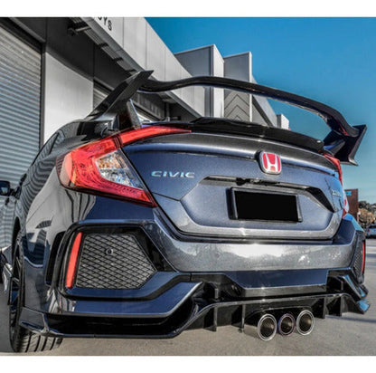 Kit Bodykit + Alerón Type R Para Honda Civic Sedán 16-20