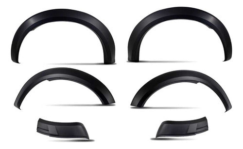 Kit Fenders + Molduras Raptor Para Ford Ranger Xl 23-25 Negro