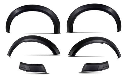 Kit Fenders + Molduras Raptor Para Ford Ranger Xl 23-25 Negro