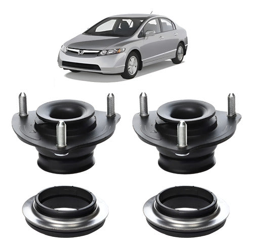Cazoletas y Crapodinas De Amortiguador Kit X2 Para Civic 06-11