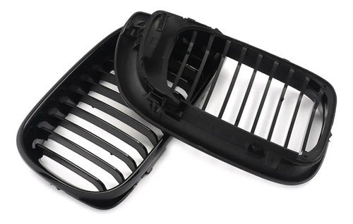 Kit Paragolpe + Parrillas Para Bmw E46 M3 Lci 02-05 Negro
