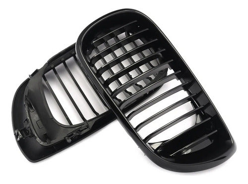 Kit Paragolpe + Parrillas Para Bmw E46 M3 Lci 02-05 Negro
