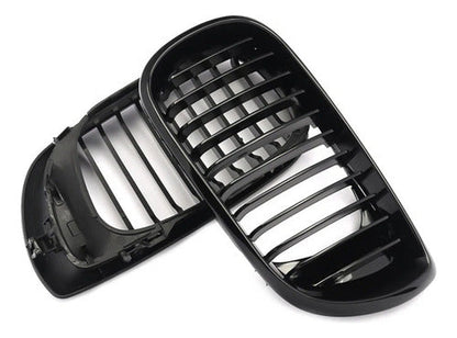 Kit Paragolpe + Parrillas Para Bmw E46 M3 Lci 02-05 Negro