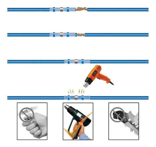 Conectores para Empalme de Union Autosoldable Termocontraible 300 Unidades