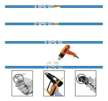 Conectores para Empalme de Union Autosoldable Termocontraible 300 Unidades