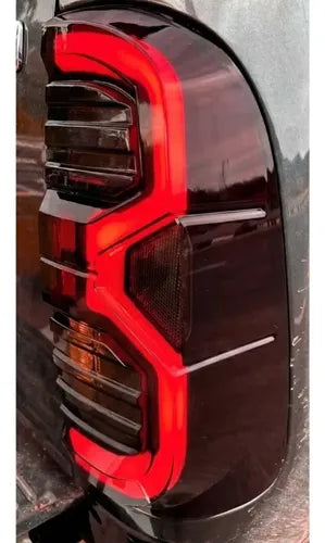 Faros Traseros Led Toyota Hilux 2008-2015  Rojas Linea Nueva Ambos Lados Rojo