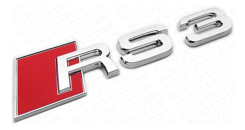 Parrilla Rs3 Para Audi A3 8v 14-16 Negra Y Quattro Debajo