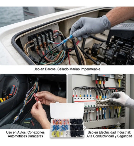 Conectores para Empalme de Union Autosoldable Termocontraible 300 Unidades