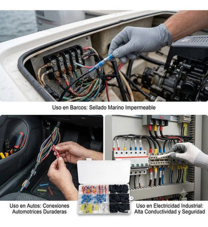 Conectores para Empalme de Union Autosoldable Termocontraible 300 Unidades