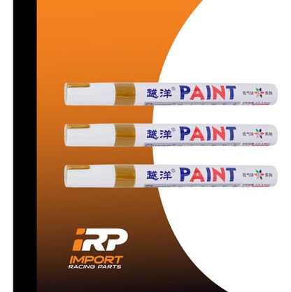Marcadores Fibrones Dorados De Pintura Sintética Kit X3  Indeleble Oleo