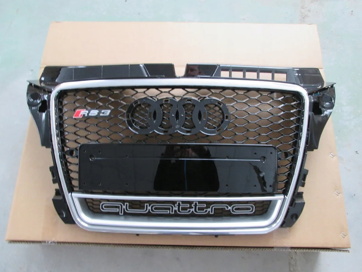 Parrilla Rs3 Para Audi A3 8p Borde Cromado Con Quattro