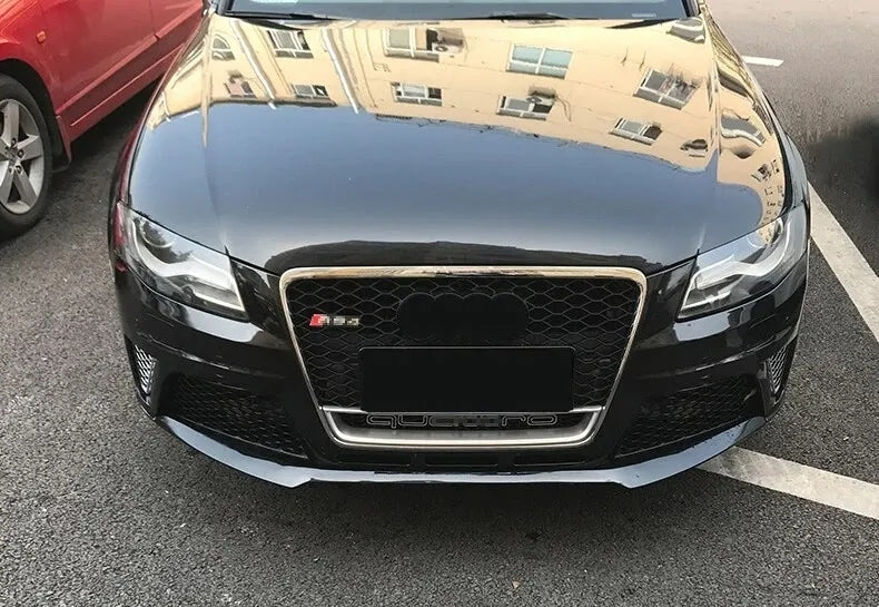 Parrilla Rs4 Audi A4 B8 08-12 Borde Cromado Quattro Debajo Cromado