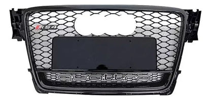 Parrilla Rs4 Audi A4 B8 08-12 Borde Negro Con Quattro Debajo