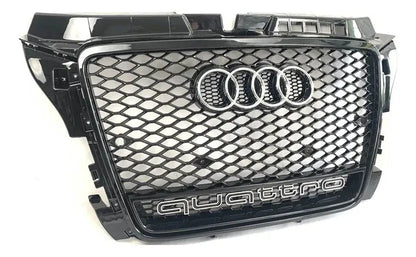 Parrilla Rs3 Audi A3 8p 08-13 Borde Negro Con Quattro Debajo Negro