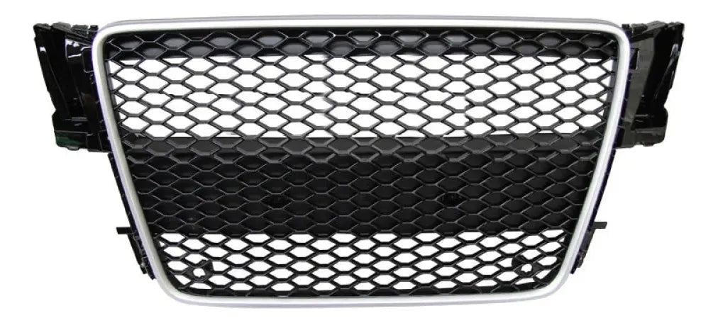 Parrilla estilo RS5 para Audi A5 08-11 con Borde Cromado.