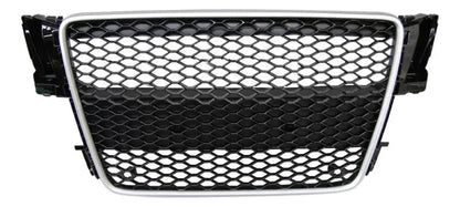 Parrilla estilo RS5 para Audi A5 08-11 con Borde Cromado.