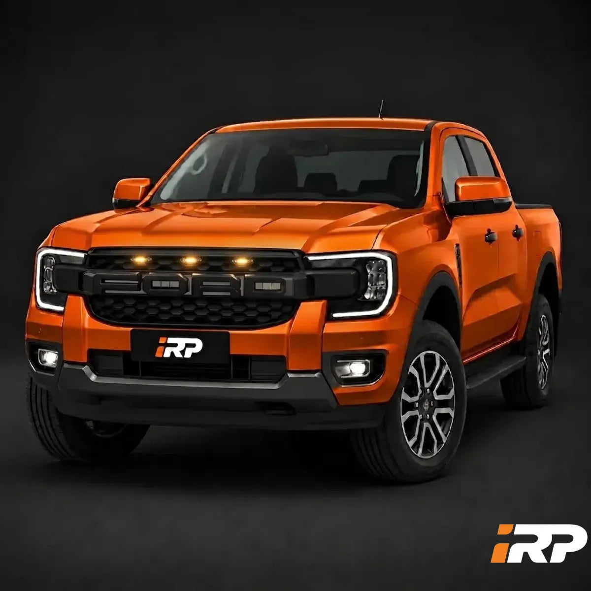 Parrilla Tipo Raptor para Ford Ranger T9 XLT 23-25 Con Led