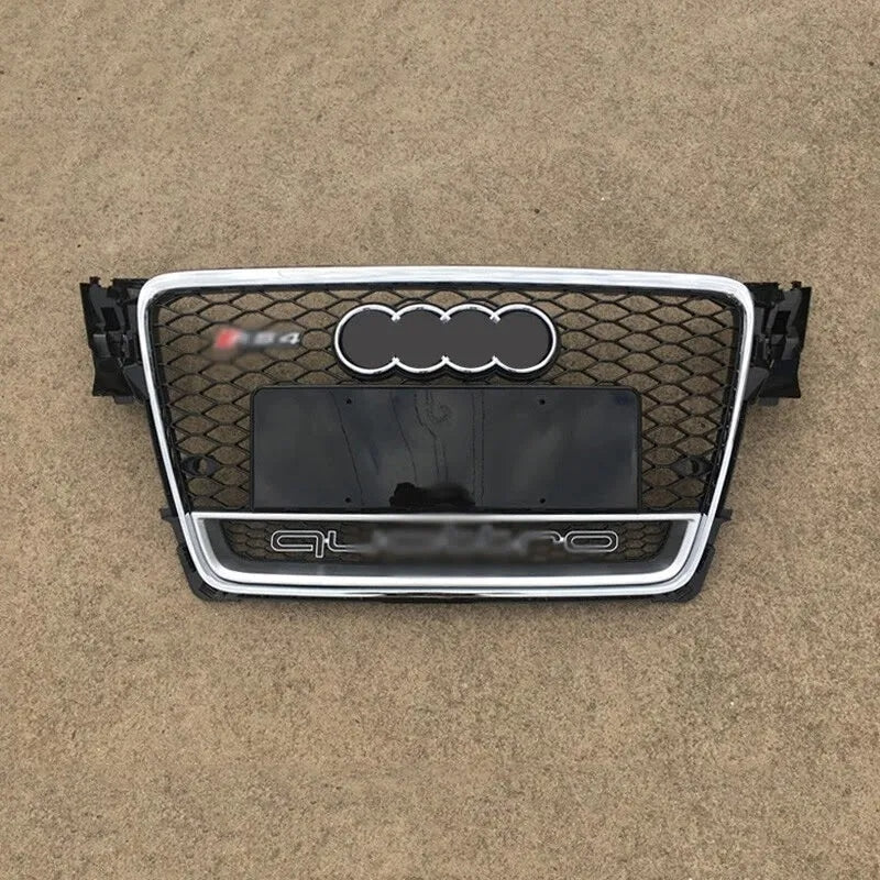 Parrilla Rs4 Audi A4 B8 08-12 Borde Cromado Quattro Debajo Cromado