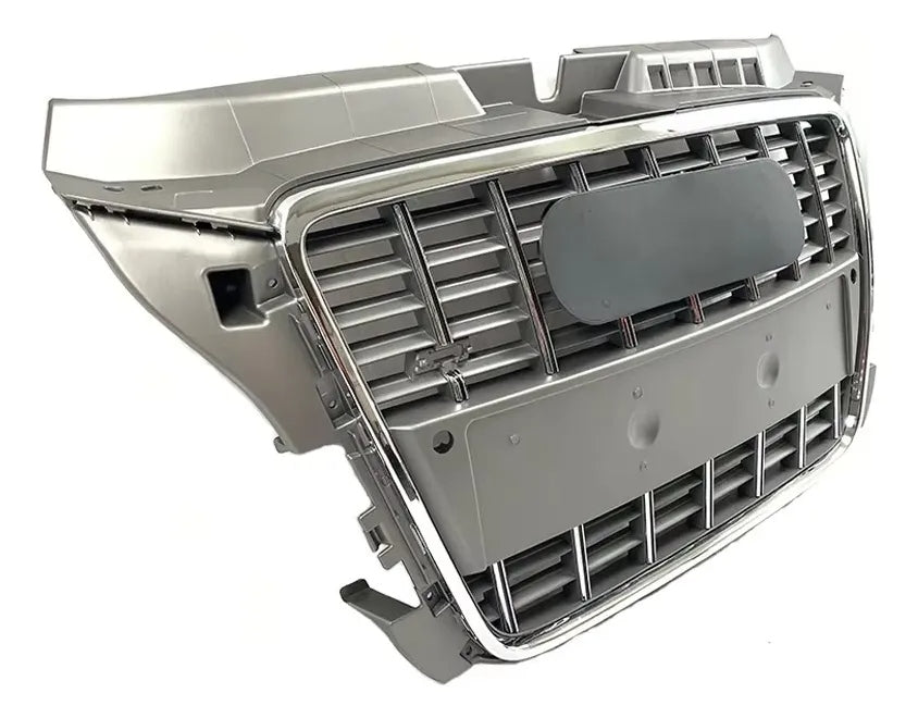 Parrilla para Audi S3 8P 08-13 con Borde Cromado Viras Grises